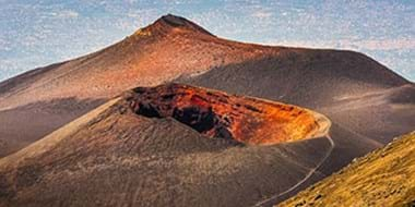 Mount Etna and Catania in background